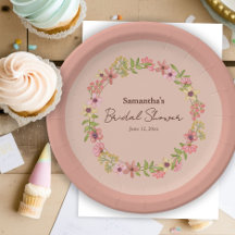 Bridal Shower Pink Flowers Boho Pink Spring Party