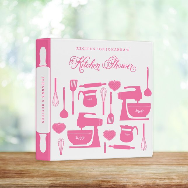 Bridal Shower Pink Recipe Binder (Creator Uploaded)