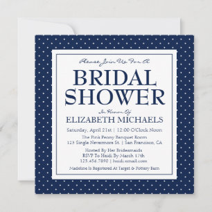 Bridal Shower Polka Dots Invitation