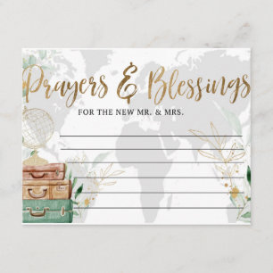Bridal Shower, Prayers and blessings, Adventure Enclosure Card
