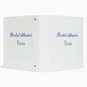 Bridal shower purple add name date elegantstylish  binder
