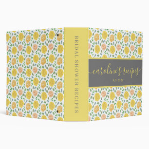Bridal Shower Recipe Binder