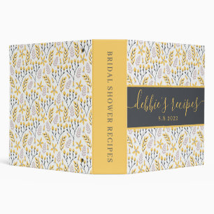 Bridal Shower Recipe Binder