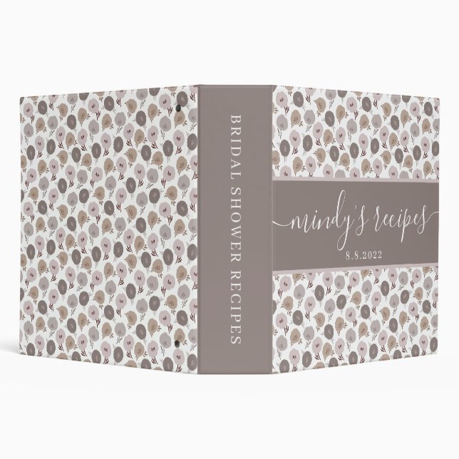 Bridal Shower Recipe Binder (Background)
