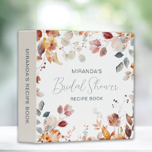 Bridal Shower Recipe Binder