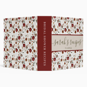 Bridal Shower Recipe Binder
