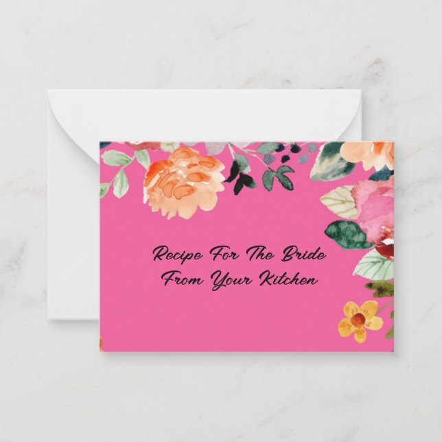 Bridal Shower Recipe Card (Front)