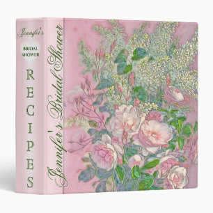Bridal Shower Recipe Cookbook Binder