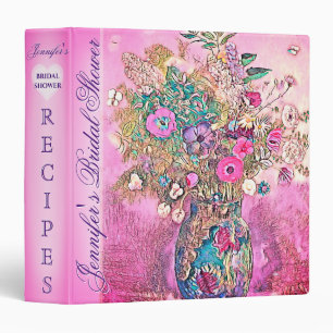 Bridal Shower Recipe Cookbook Binder