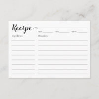 Bridal Shower Recipe