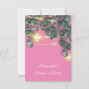 Bridal Shower Rustic Wood Gold Pink Jars Light Invitation