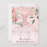 Bridal Shower Spark Rose Pink Rose Dress Florals
