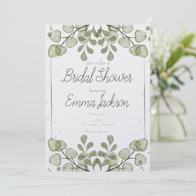 Bridal shower special day save the date (Standing Front)