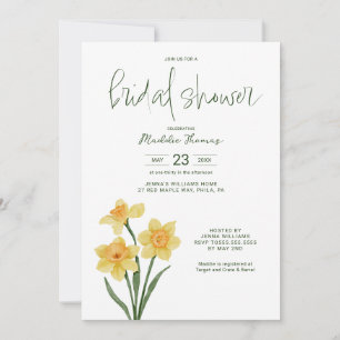 BRIDAL SHOWER   Spring Daffodils Invitation