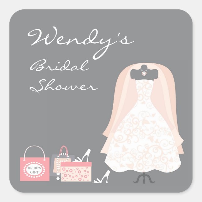 Bridal Shower Stickers (Front)