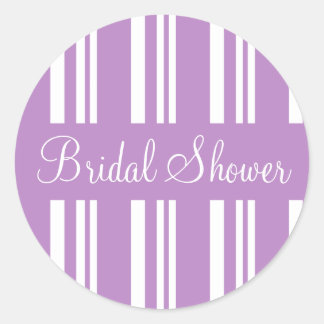 Bridal Shower Striped Envelope Sticker Seal