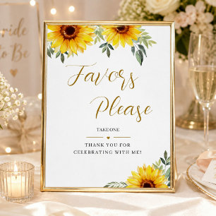  Bridal Shower Sunflowers   Сards and Gifts Poster
