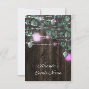 Bridal Shower Sweet 16th Pinky Jars Light Invitation