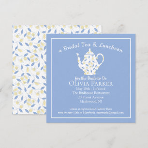 Bridal Shower Tea and Luncheon Teapot Invitation