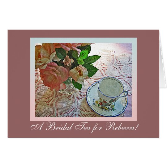 Bridal Shower Tea Card