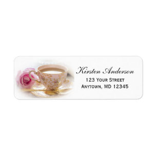 Bridal Shower Tea Custom Return Address