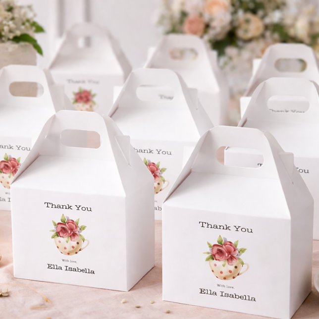 Bridal Shower Tea Party  Favor Box (Creator Uploaded)