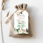 Bridal Shower Tea Party Favour Tag<br><div class="desc">Say Thank You with these lovely editable Favour Tags! These are great for welcome bags,  favours or gifts! Easily personalize it with your name and wording! Remove or change the back colour!

See the entire Bridal Shower Tea Party collection for more matching items!</div>