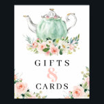 Bridal Shower Tea Party Gifts And Cards Sign<br><div class="desc">Help your guests easily find the gift table with this lovely Gifts & Cards sign!

See the entire Bridal Shower Tea Party collection for more matching items!</div>