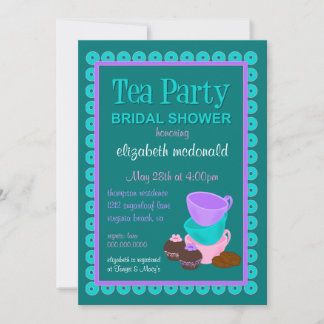Bridal Shower Tea Party Invitation