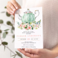 Bridal Shower Tea Party Invitation