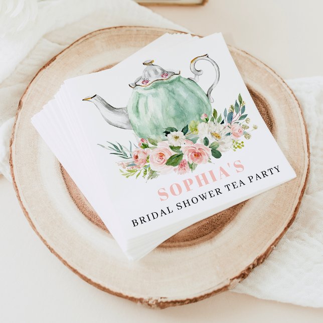 Bridal Shower Tea Party Napkins (Creator Uploaded)