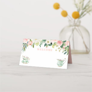 Bridal Shower Tea Party Place Card