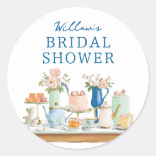Bridal Shower Tea Party Stickers