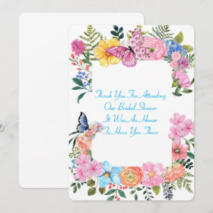 BRIDAL SHOWER THANK YOU CARD