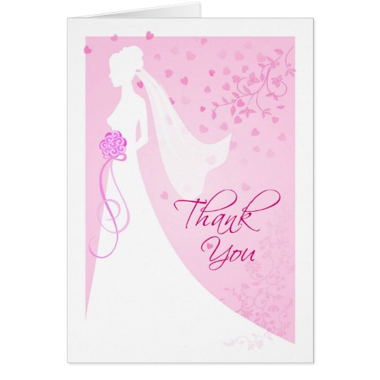 Bridal Shower Thank You Card Zazzle.ca