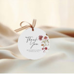 Bridal Shower Thank You Card  Favour Tags<br><div class="desc">Watercolor Wildflower Bridal Shower Thank You favour Tags. This card is characterized by wildflowers with two modern high-class fonts that shape the trends of the present and future festive events.
Check out the whole collection: https://www.zazzle.com/collections/bridal_shower_floral_collection-119437295278297444</div>