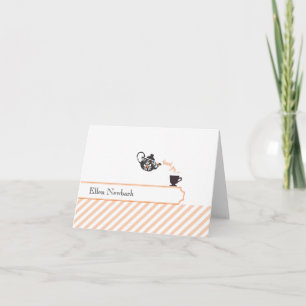 Bridal Shower Thank You Card - Orange