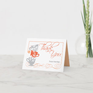 Bridal Shower Thank You Card     Orange