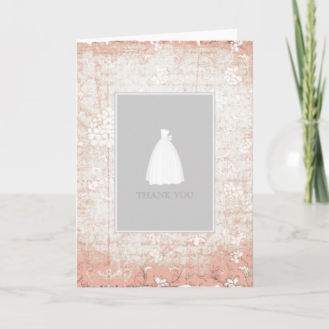 Bridal Shower Thank You Cards {Peach} (Front)