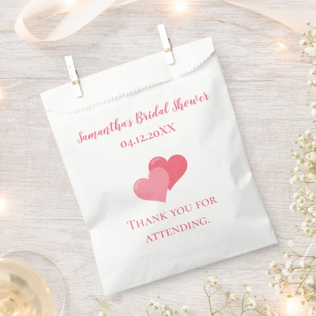 Bridal Shower Thank You  Favour Bag (Clipped)
