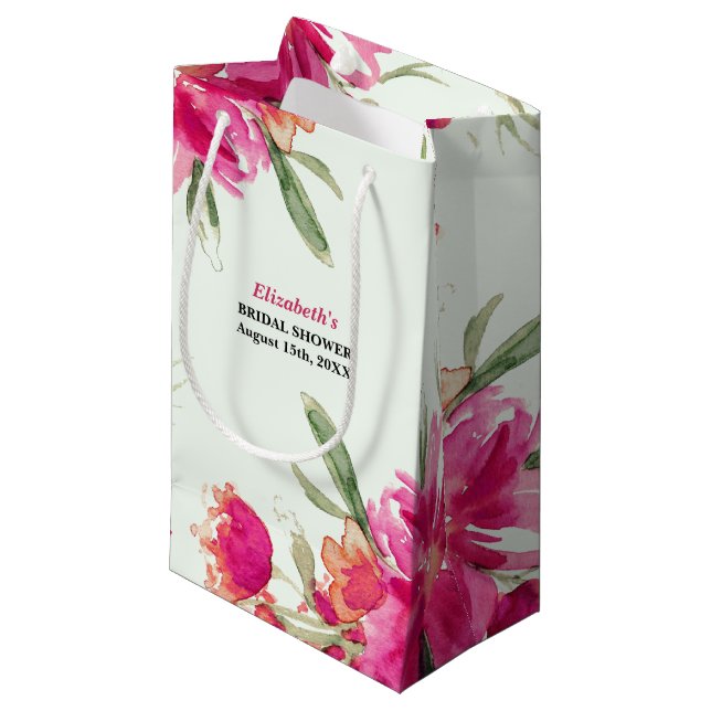 Bridal Shower Thank You Hostess  Small Gift Bag (Front Angled)