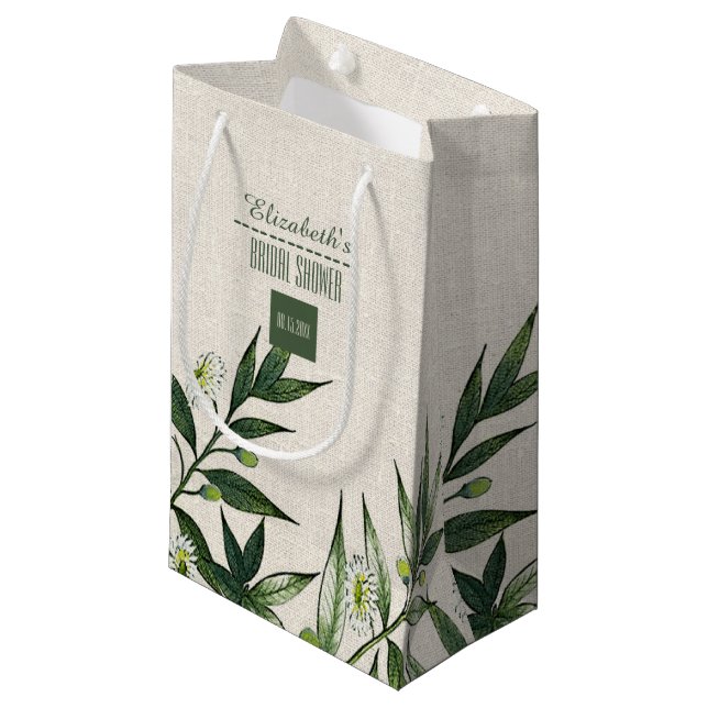 Bridal Shower Thank You Hostess Small Gift Bags (Front Angled)