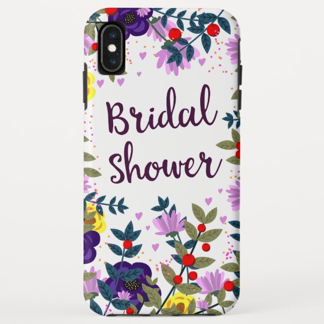 Bridal Shower Vintage Flowers Case-Mate iPhone Case (Back)