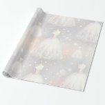 Bridal Shower Wedding Dress Pastel Lights Wrapping Paper<br><div class="desc">Wrap your gift up beautifully with this Bridal Shower Wedding Dress Pastel Lights artwork that will enhance any gift.</div>