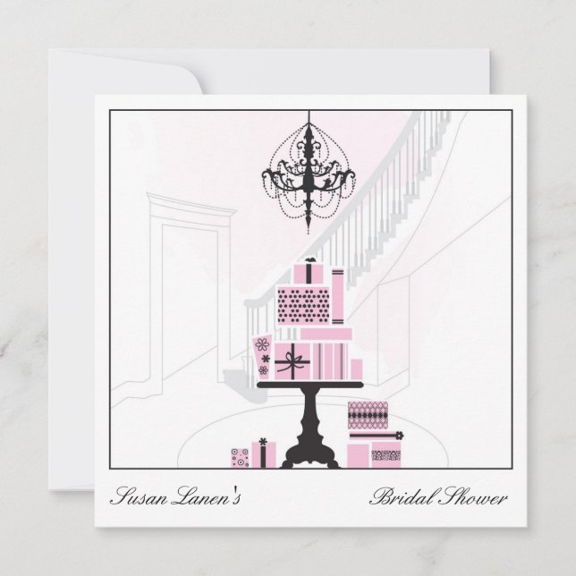 Bridal Shower Wedding Gift Table Invitation (Front)