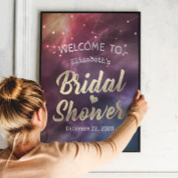 Bridal Shower Welcome Galaxy Nebula Constellations