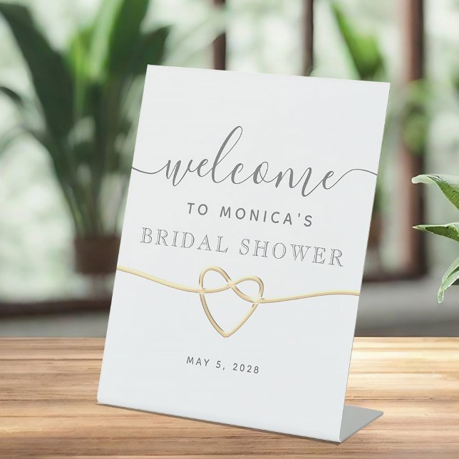 Bridal Shower Welcome Pedestal Sign (Creator Uploaded)