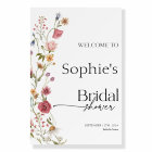 Bridal Shower Welcome Sign Floral