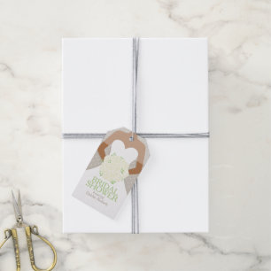 Bridal shower white roses rehearsal wedding gift tags