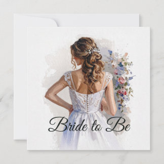 Bridal Shower White Wedding Dress Congratulations